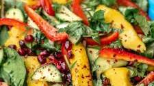 Mediterranean-Style Mango Salad Recipe with Spinach