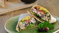 Mediterranean Tuna Avocado Wrap