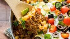 Mexican Beef and Rice Skillet