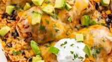 Mexican Chicken and Rice Bake