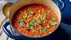 Mexican-Spiced Roasted Red Pepper and Corn Soup