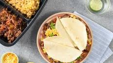 Mexican-Style Pot Roast Tacos with creamy chipotle corn