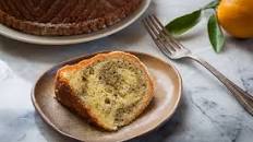 Meyer Lemon and Matcha Green Tea Marbled Bundt Cake