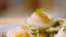 Microwave Poached Eggs with Avocado Toast