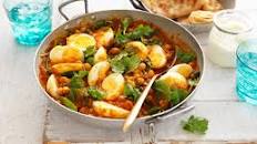 Mild Egg Korma with Chickpeas and Spinach Recipe - Australian Eggs