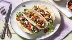 Mild Harissa Beef Tacos with Tomato Salsa & Yoghurt Drizzle