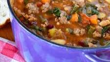 Minestrone Soup with Sausage