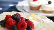 Mini Frozen Lemon Cheesecakes