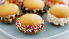 Mini Vanilla Wafer Ice Cream Sandwiches