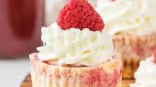 Mini White Chocolate Raspberry Cheesecakes