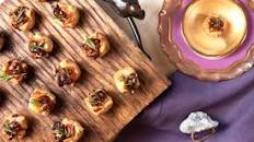 Miniature Puff Pastry Brie Fig Bites Appetizer Recipe