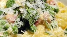 Mint And Pea Carbonara