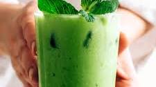 Minty Iced Matcha Latte