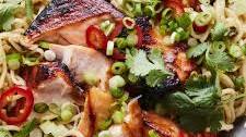 Miso Salmon with Sesame Ginger Noodles