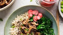 Miso mushroom bowl