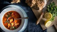Moroccan chicken and chickpea soup