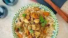 Moroccan chicken tagine with pearl couscous