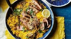 Moroccan spiced lamb pilaf recipe