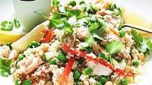 Moroccan spiced salmon and quinoa salad