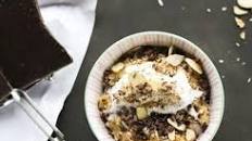 Mounds Bar or Almond Joy Rice Pudding Whipped Coconut "Cream"