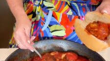 Mozzarella Stuffed Meatballs