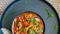 Mushroom Barley Stew with Chestnuts—Two Kinds!