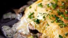 Mushroom Omelet With Chives