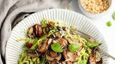 Mushroom Pesto Pasta
