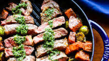 New York Strip Steak with Chimichurri Sauce