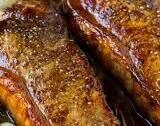 New York Strip Steak with Garlic Butter