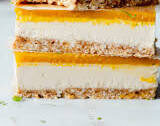 No-Bake Mango Cheesecake Bars (vegan, GF)