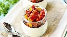 No Bake Mango Lime Cheesecake with Fruit Salsa