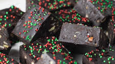 No-Bake Nutty Chocolate Fudge