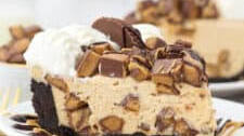 No Bake Peanut Butter Cup Cheesecake