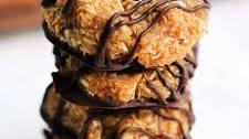 No-Bake Samoa Cookies (Grain Free, Vegan).