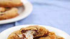 Nutella Stuffed S'more Cookies