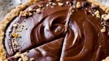 Nutella Tart with Toasted Hazelnut Crust
