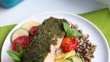 One Pan Baked Pesto Salmon with Veggies (5-Min Prep)