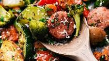 One Pan Italian Sausage and Veggies
