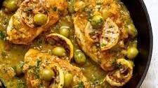 One Pan Moroccan Lemon Olive Chicken