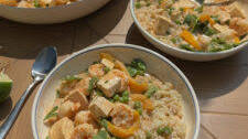 One Pan Shrimp + Tofu Thai Curry