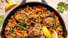 One Pan Spanish Chicken and Rice