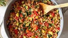 One-Pan Turkey Skillet with Zucchini and White Beans