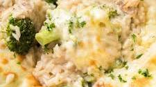 One Pot Broccoli, Chicken and Rice Casserole