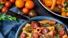 One Pot Creamy Tomato and Chorizo Rigatoni