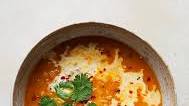 One Pot Lentil + Coconut Curry Soup