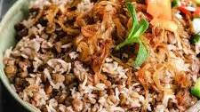 One Pot Mujadara (Middle Eastern Lentils and Rice)