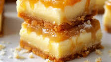Ooey Gooey Salted Caramel Butter Cake Bars