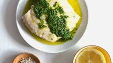 Oven-Baked Fish with Lemon Herb Sauce