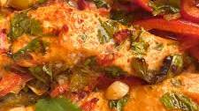 Oven Baked Moroccan Salmon with Fire Roasted Jalapeños